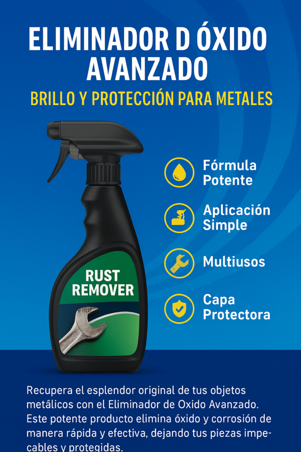 Eliminador de Óxido Avanzado - Brillo y Protección para Metales